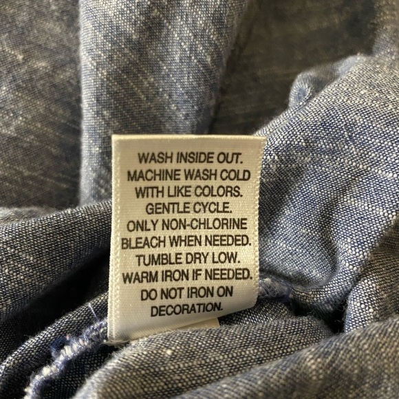 Blue Peasant Top Size 3X Plus Size - Picture 6 of 6